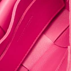 Pre Owned  حقيبة كتف بوتيغا فينيتا كاسيت ميني جلد انتشريسو وردي 