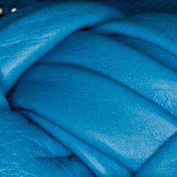 Pre Owned Bottega Veneta Blue Foulard Intrecciato Banana Bag