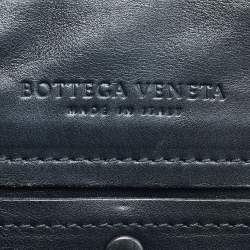 Pre Owned Bottega Veneta Black Intrecciato Leather Large Cabat Tote