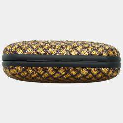 Pre Owned Bottega Veneta Sequin Knot Clutch