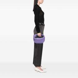 Pre Owned Bottega Veneta Purple Mini Nappa Intrecciato Jodie