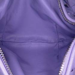 Pre Owned Bottega Veneta Purple Mini Nappa Intrecciato Jodie