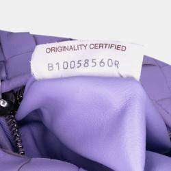 Pre Owned Bottega Veneta Purple Mini Nappa Intrecciato Jodie