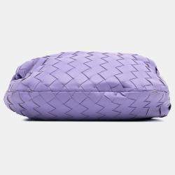 Pre Owned Bottega Veneta Purple Mini Nappa Intrecciato Jodie