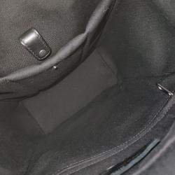 Pre Owned Bottega Veneta Black Multicolor Fabric Backpack