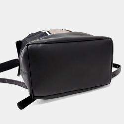 Pre Owned Bottega Veneta Black Multicolor Fabric Backpack