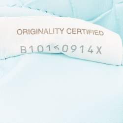 Pre Owned Bottega Veneta Light Blue Intrecciato Leather Mini Jodie Hobo