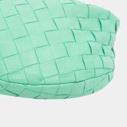 Pre Owned Bottega Veneta Green Mini Nappa Intrecciato Jodie