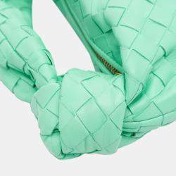 Pre Owned Bottega Veneta Green Mini Nappa Intrecciato Jodie