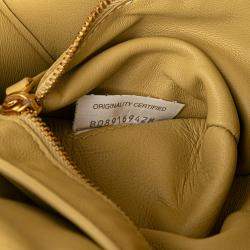 Pre Owned Bottega Veneta Yellow Nappa Intrecciato Padded Cassette Crossbody Bag