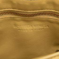 Pre Owned Bottega Veneta Yellow Nappa Intrecciato Padded Cassette Crossbody Bag