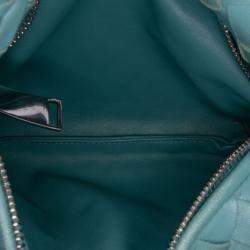 Pre Owned Bottega Veneta Blue Mini Nappa Intrecciato Jodie