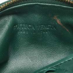 Pre Owned Bottega Veneta Green Intrecciato Leather Mini Jodie Hobo