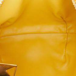 Pre Owned Bottega Veneta Yellow Mini Nappa Intrecciato Jodie