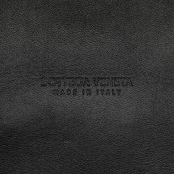 Pre Owned Bottega Veneta White Small Lambskin Intrecciato Cabat Tote