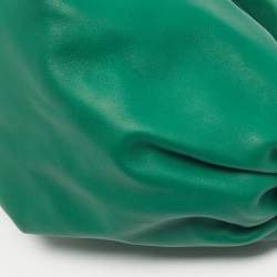 Pre Owned حقيبة بوتيغا فينيتا عقدة مزدوجة جلدية خضراء