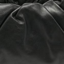 Pre Owned Bottega Veneta Black Leather Medium The Shoulder Pouch Bag