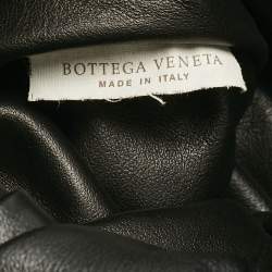 Pre Owned Bottega Veneta Black Leather Medium The Shoulder Pouch Bag
