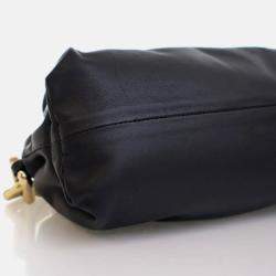 مملوكة مسبقًا حقيبة كتف بوتيغا فينيتا ذا تشاين جلد العجل باللون الأسود