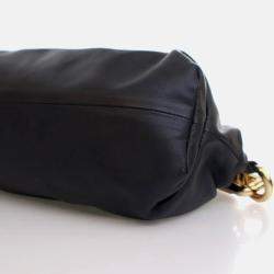 مملوكة مسبقًا حقيبة كتف بوتيغا فينيتا ذا تشاين جلد العجل باللون الأسود