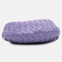 Pre Owned Bottega Veneta Purple Mini Nappa Intrecciato Jodie Bag
