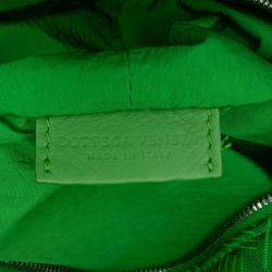 Pre Owned Bottega Veneta Green Mini Jacquard Intrecciato Double Knot Bag