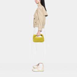 Pre Owned Bottega Veneta Yellow Mini Nappa Intrecciato Jodie