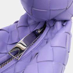 Pre Owned Bottega Veneta Purple Mini Nappa Intrecciato Jodie