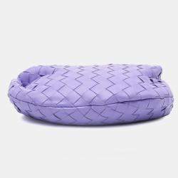 Pre Owned Bottega Veneta Purple Mini Nappa Intrecciato Jodie