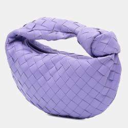 Pre Owned Bottega Veneta Purple Mini Nappa Intrecciato Jodie