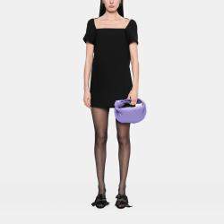 Pre Owned Bottega Veneta Purple Mini Nappa Intrecciato Jodie