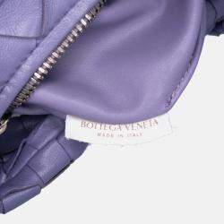 Pre Owned Bottega Veneta Purple Mini Nappa Intrecciato Jodie