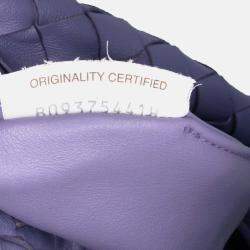 Pre Owned Bottega Veneta Purple Mini Nappa Intrecciato Jodie