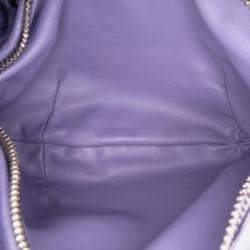 Pre Owned Bottega Veneta Purple Mini Nappa Intrecciato Jodie