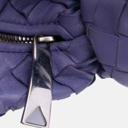 Pre Owned Bottega Veneta Purple Mini Nappa Intrecciato Jodie