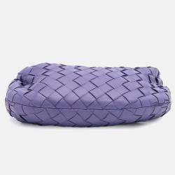 Pre Owned Bottega Veneta Purple Mini Nappa Intrecciato Jodie