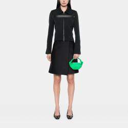 Pre Owned Bottega Veneta Green Mini Nappa Double Knot Bag