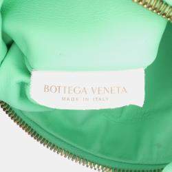 Pre Owned Bottega Veneta Green Mini Nappa Intrecciato Jodie