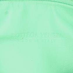 Pre Owned Bottega Veneta Green Mini Nappa Intrecciato Jodie