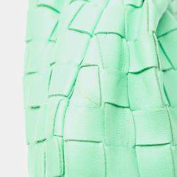 Pre Owned Bottega Veneta Green Mini Nappa Intrecciato Jodie