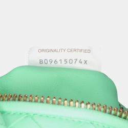 Pre Owned Bottega Veneta Green Mini Nappa Intrecciato Jodie
