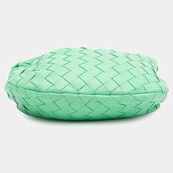 Pre Owned Bottega Veneta Green Mini Nappa Intrecciato Jodie