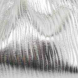 Pre Owned حقيبة بوتيغا فينيتا ذابوش جلد فضي صغير