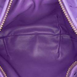Pre Owned Bottega Veneta Purple Mini Nappa Intrecciato Jodie