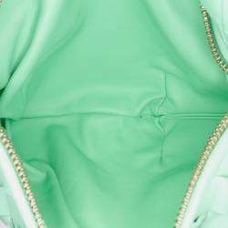 Pre Owned Bottega Veneta Green Mini Nappa Intrecciato Jodie