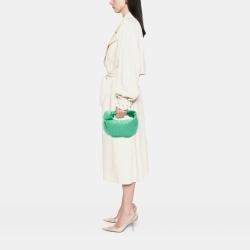 Pre Owned Bottega Veneta Green Mini Nappa Intrecciato Jodie