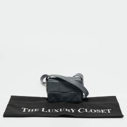 Pre Owned Bottega Veneta Grey Intrecciato Leather Mini Candy Cassette Crossbody Bag