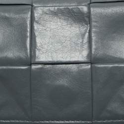 Pre Owned Bottega Veneta Grey Intrecciato Leather Mini Candy Cassette Crossbody Bag