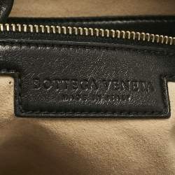 Pre Owned Bottega Veneta Black Intrecciato Leather Medium Veneta Hobo