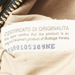 Pre Owned Bottega Veneta Black Intrecciato Leather Medium Veneta Hobo